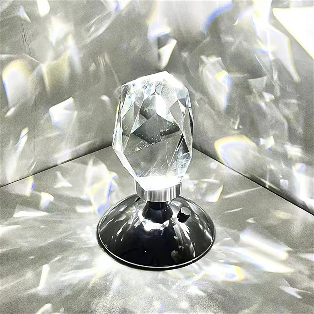 

Various Colors Led Lighting Lamps Long Endurance Diamond Table Lights Low Power Consumption Touch Control Crystal Night Light