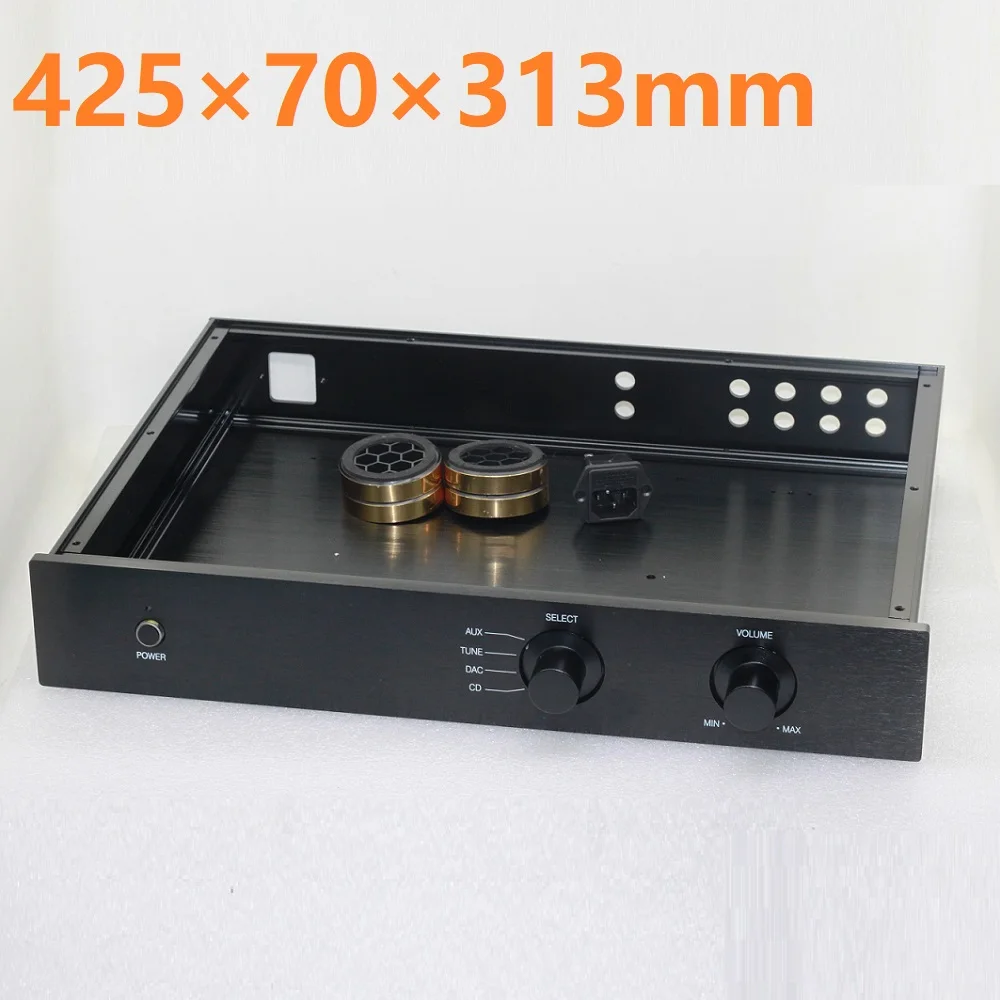 

Алюминиевый ЦАП-декодер с двойным управлением, 425x70x313мм