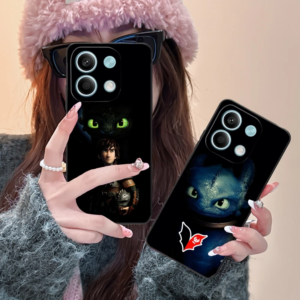 Чехол HTTYD для мобильного телефона с беззубчатым драконом Xiaomi POCO M6 M5 M4 M3 X6 X5 X4 X3 F6 F5 F4