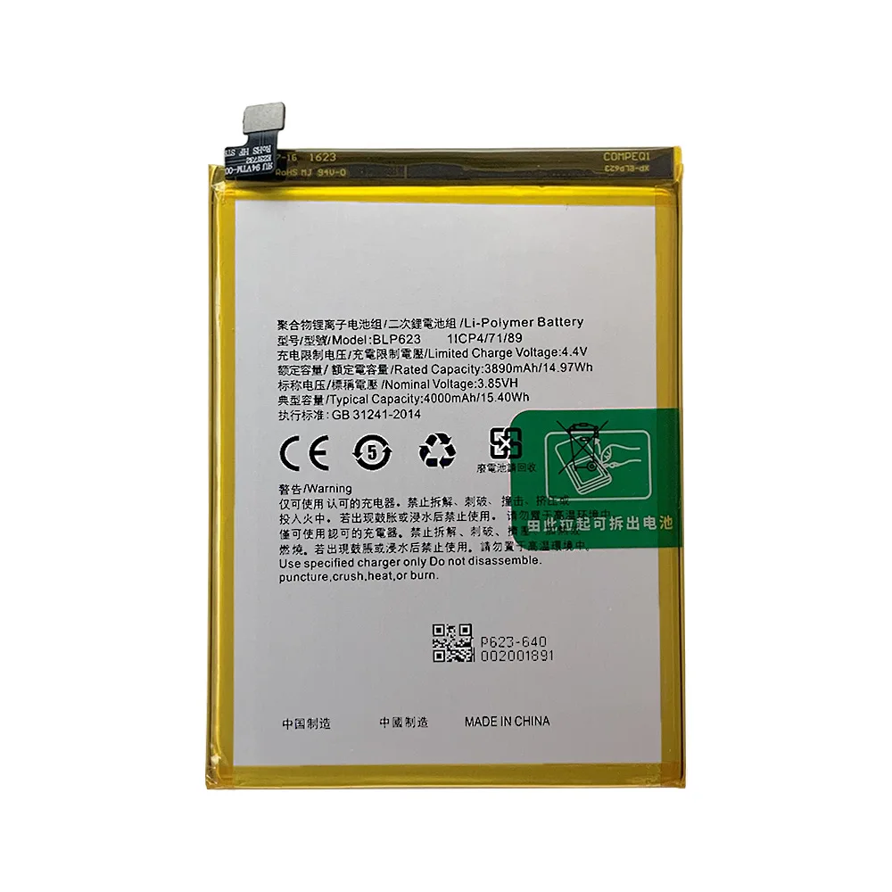 BLP623 Battery For OPPO R9S Plus F3 Plus F3+ R9SP Repair Part Original Capacity Phone Batteries Bateria