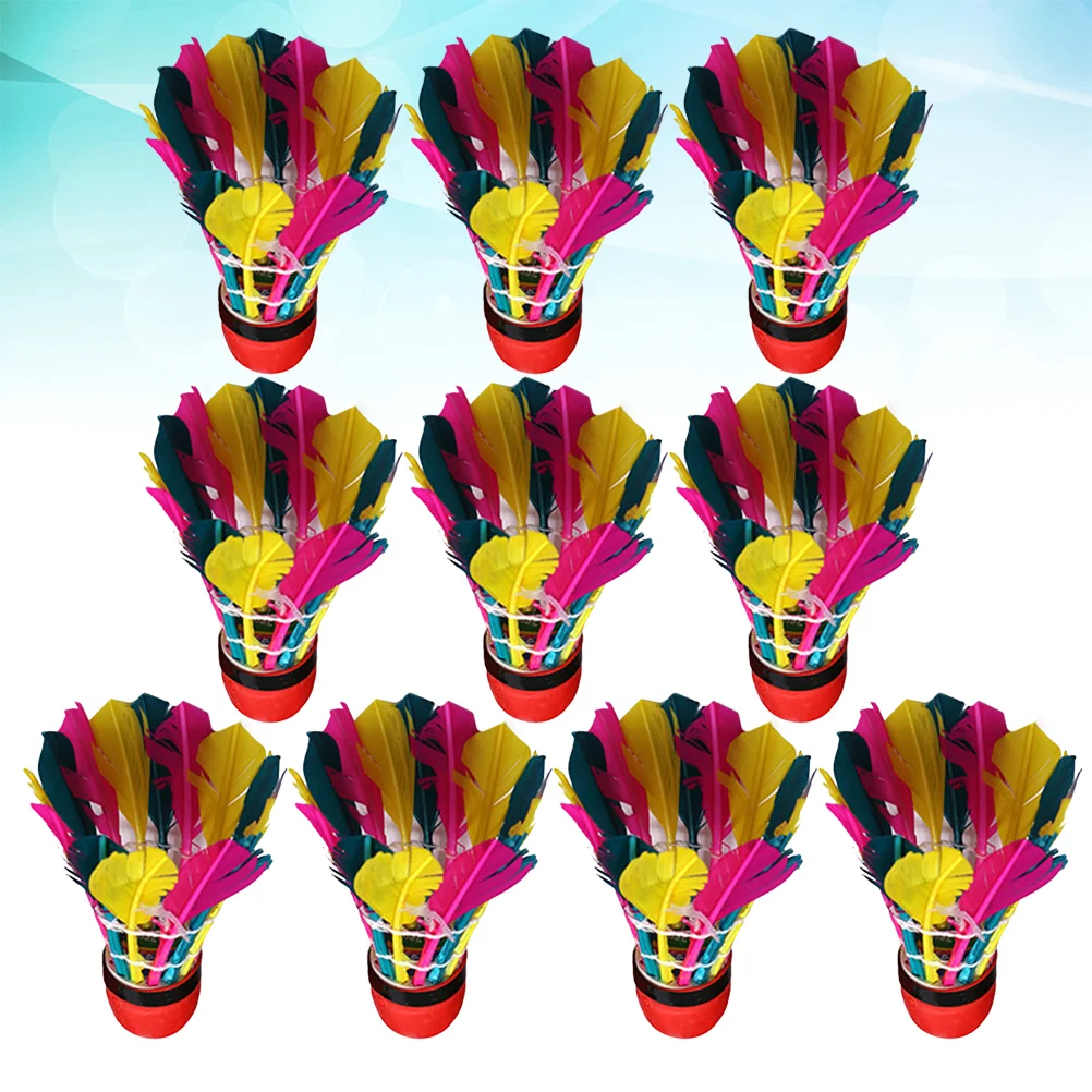 

11 Pcs Light Weight Badminton Shuttlecock Colorful Exercise Accessories Kids
