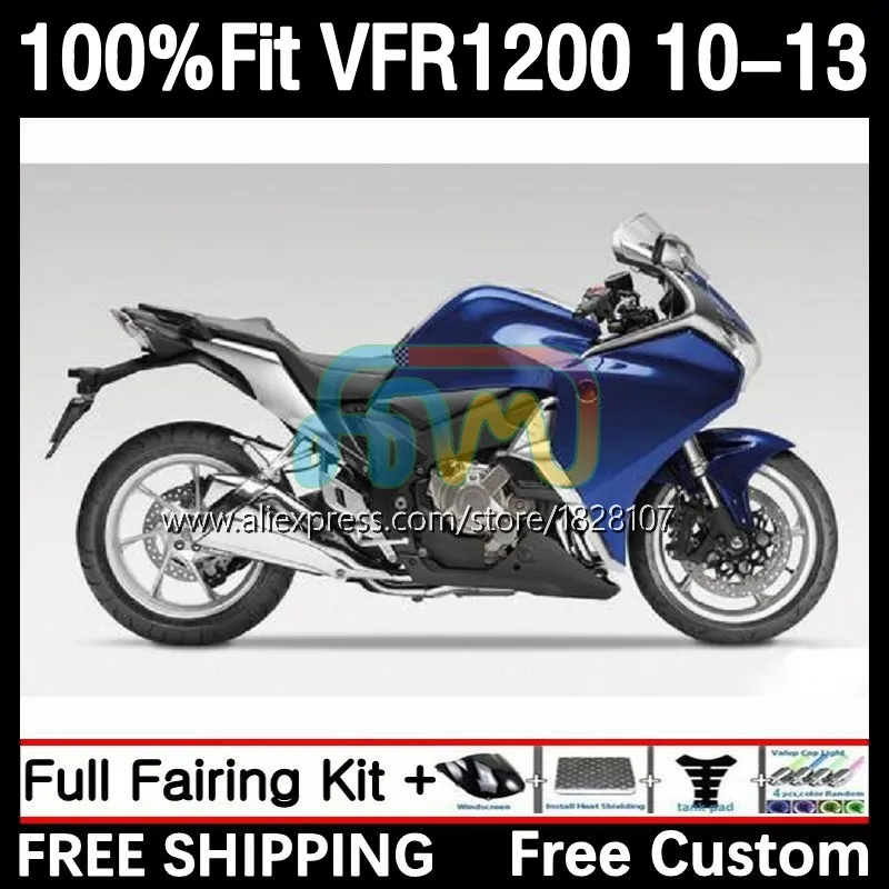 

OEM Fairing For HONDA VFR1200 VFR 1200 RR 15No.84 VFR-1200 10 11 12 13 VFR1200RR 2010 2011 2012 2013 Glossy Blue Injection Body