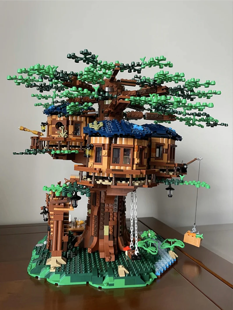 

3117 PCS Tree House The Biggest Building Blocks Ideas Bricks DIY Toys Birthday Christmas Gift 6007 Compatible 21318 IN STOCK