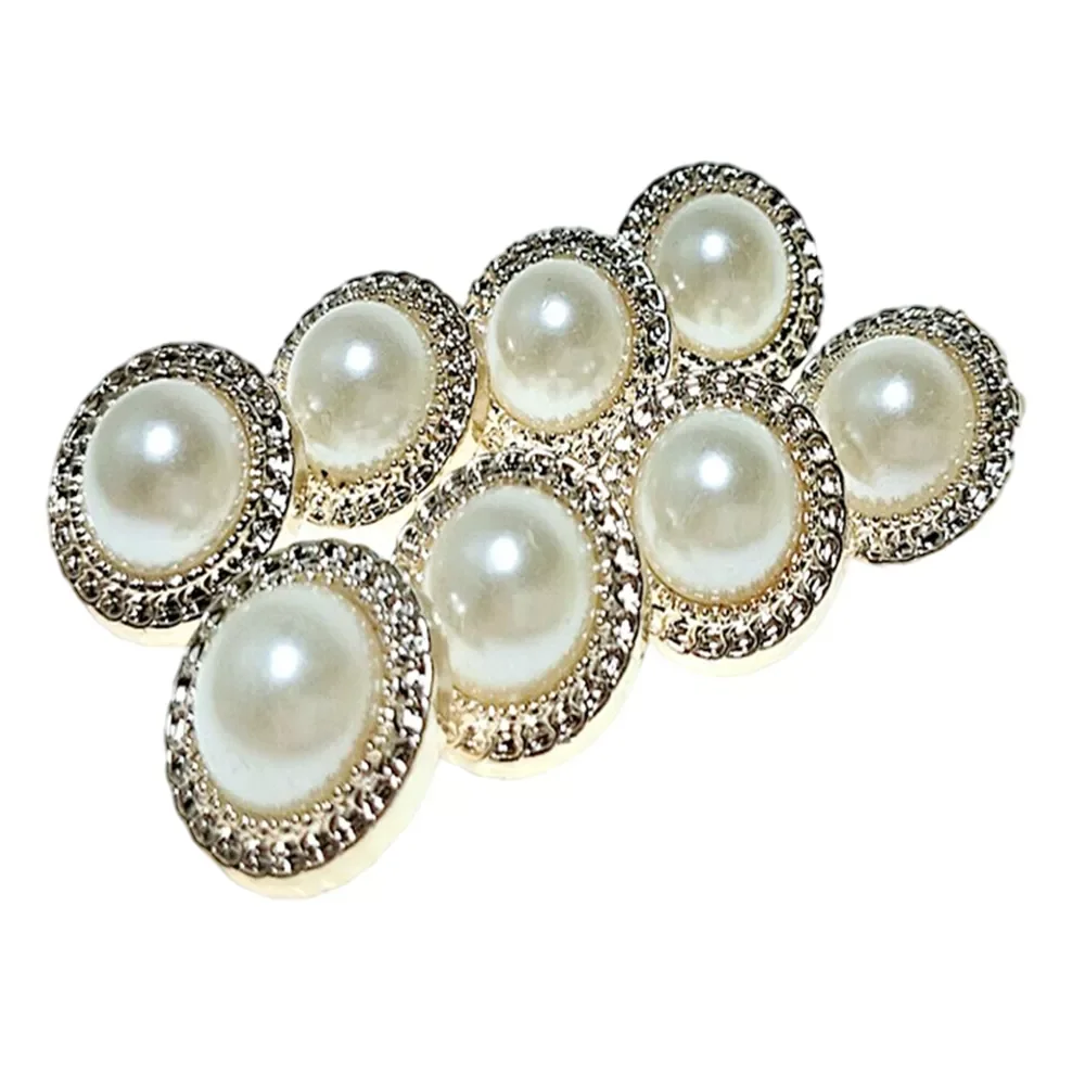 

10PCS 21MM Plating Buttons Shank Overcoat Buttons Apparel Sewing Accessories