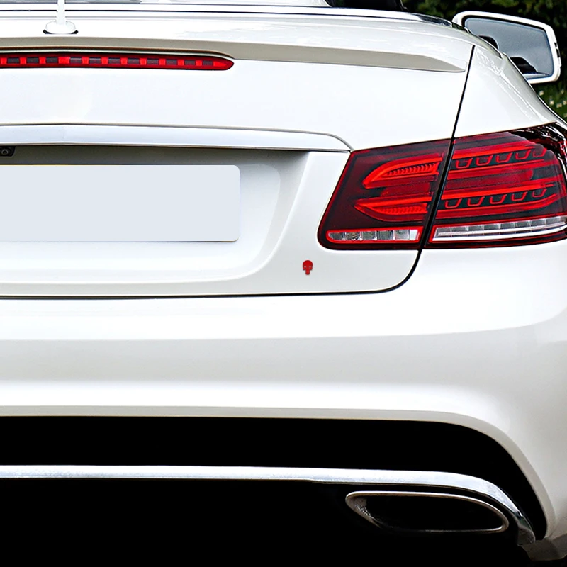 Значок с черепом из цинкового сплава наклейка в стиле ретро для кузова мотоцикла