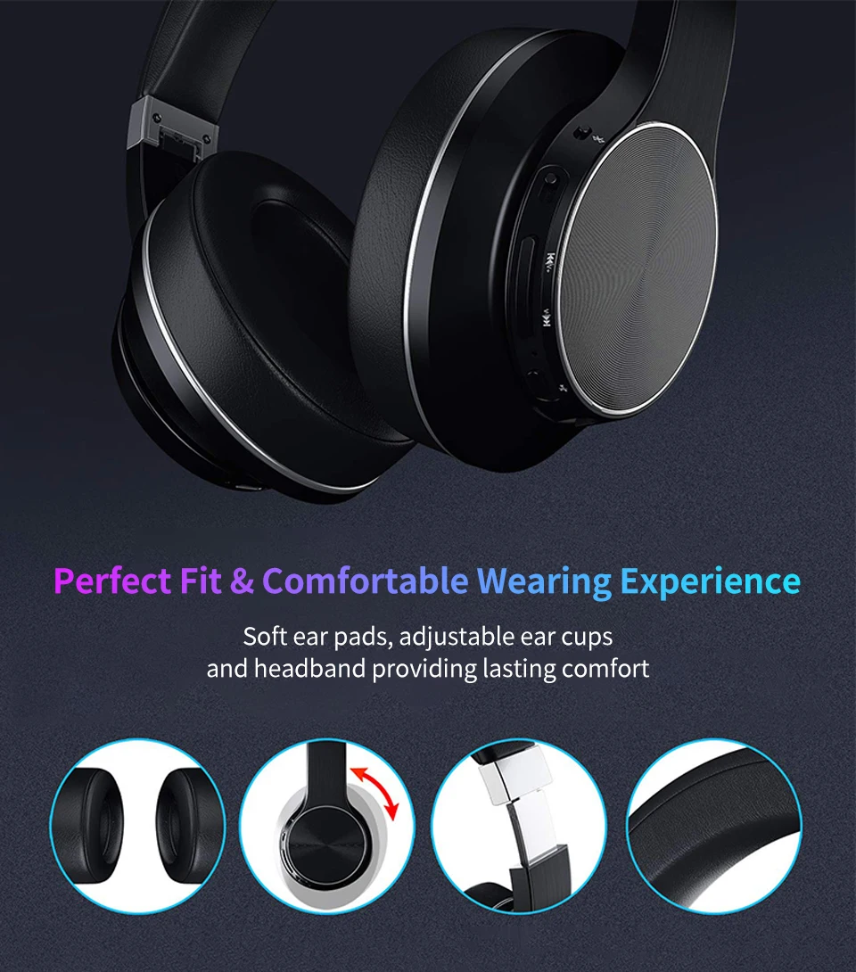 Накладные Bluetooth-наушники RichCentury 30 часов воспроизведения беспроводные наушники