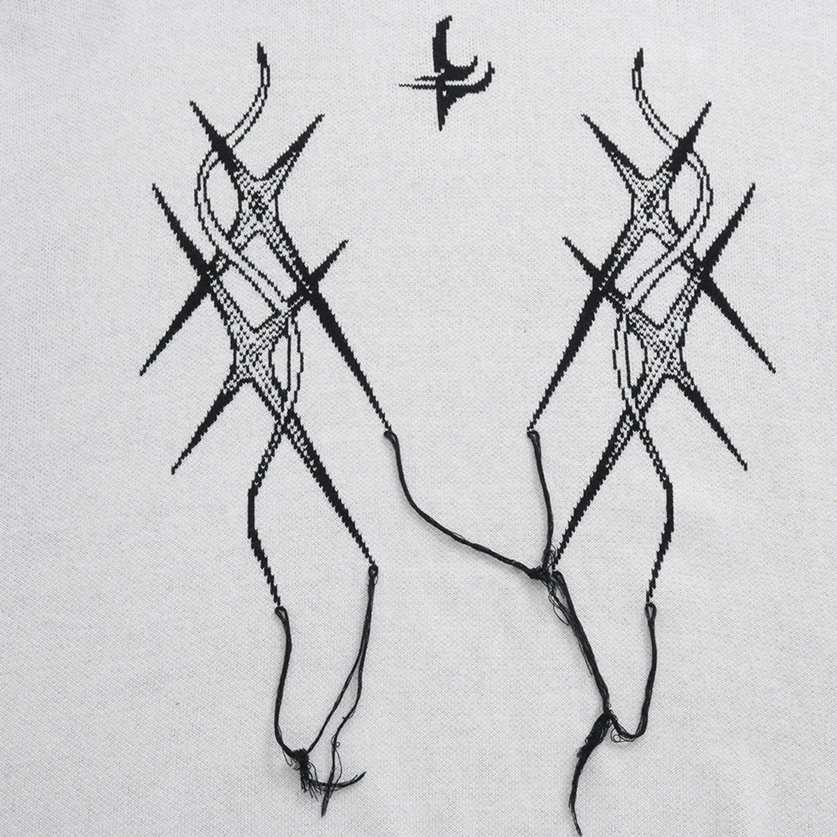 Модель 2024 года свитеры в стиле панк с рисунком граффити пуловер Харадзюку