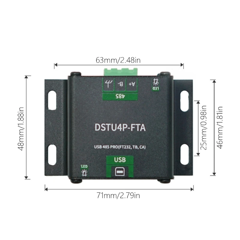 USB к предварительному изолированному двунаправленному преобразователю RS485 для
