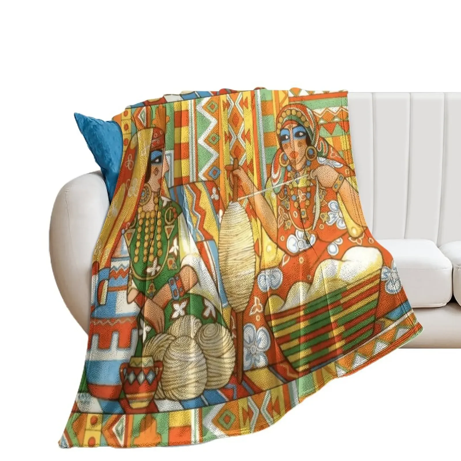 Традиционное плюшевое одеяло Amazigh Berber