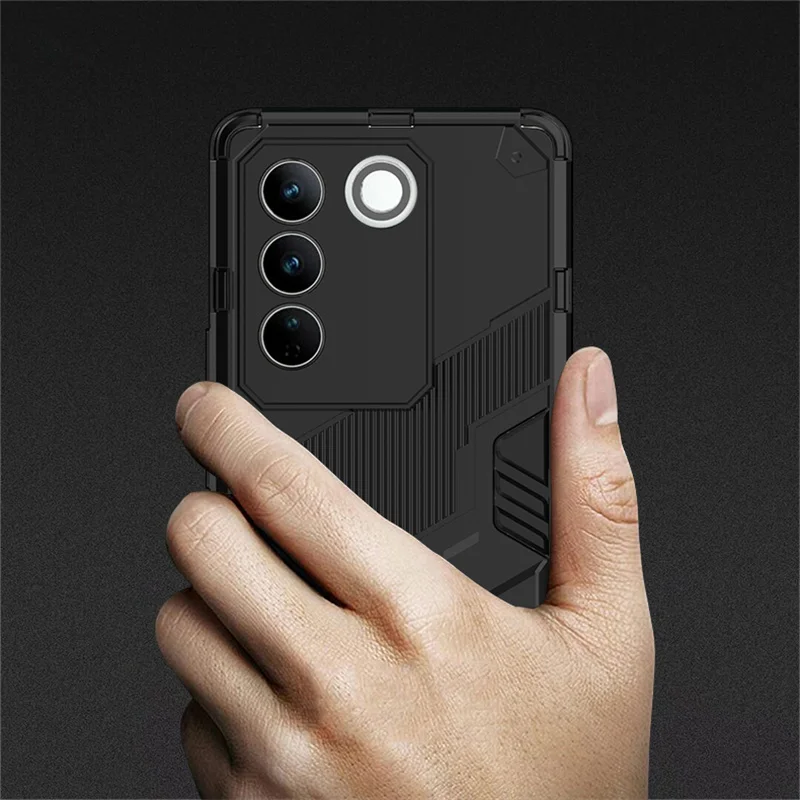 For Vivo V27 Pro 5G Case Cover Vivo V27 Pro Capa New Shockproof Armor Phone Back Bumper Kickstand Holder Funda Vivo V 27 V27 Pro