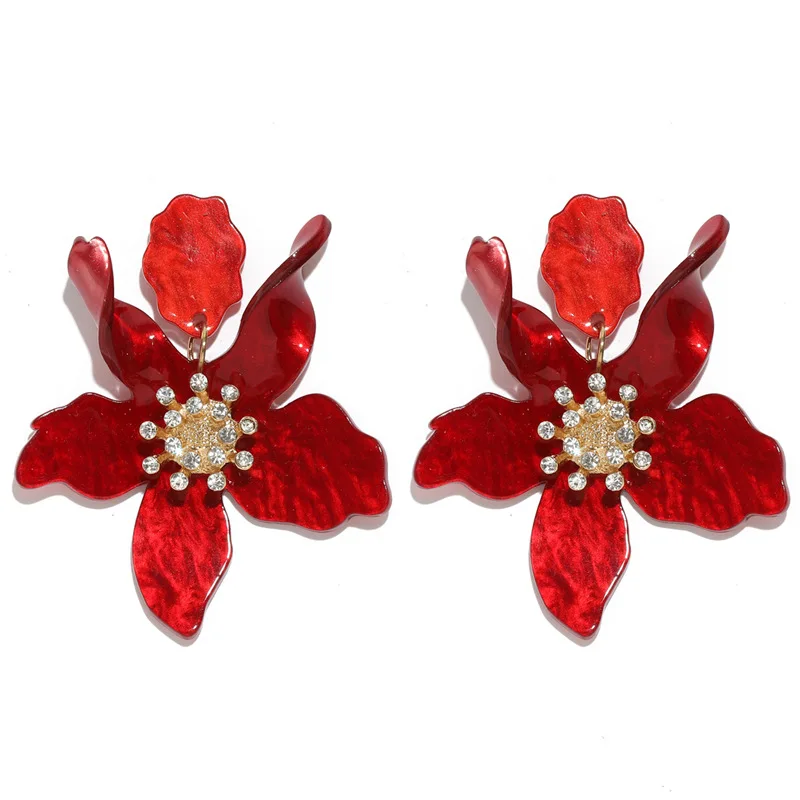 

Earrings For Women Korean Earrings Female Pendientes Mujer Moda 2023 Flower Big Drop Earring Jewelry Oorbellen Brinco Aretes