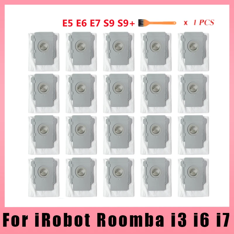 

For iRobot Roomba i3 i6 i7+ i7 plus E5 E6 E7 S9 S9+ robot vacuum cleaner Dust bags sweeping replacement accessories spare parts