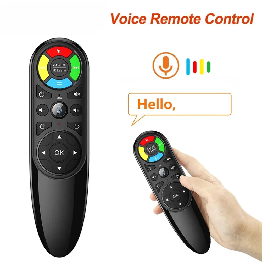 Купи Q6 2.4G Wireless Air Mouse Remote Control Gyroscope IR Learning For Smart TV Car Radio Carplay Ai Box Car Multimedia Player за 659 рублей в магазине AliExpress