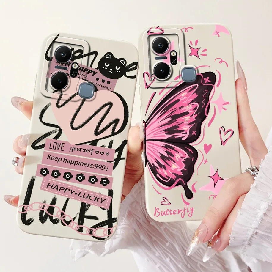 Чехол для Infinix Smart 6 Plus X6823C Lovely Panda Rabbit противоударный чехол HD Smart6 X6511B X6512 чехлы