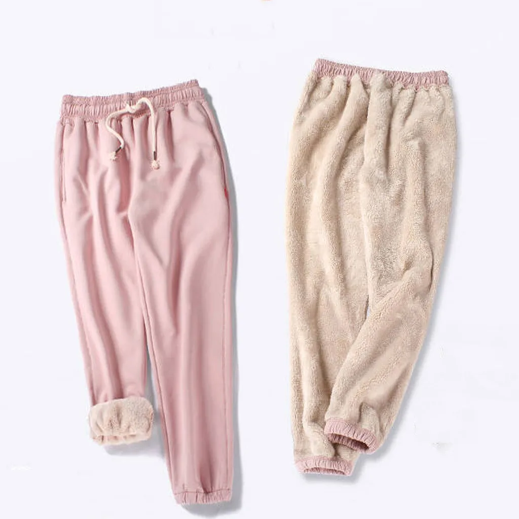 Winter Women Warm Leggings Trousers Keep Warm Stretchy Pants Workout Leggings Fashion Solid Color Leggings