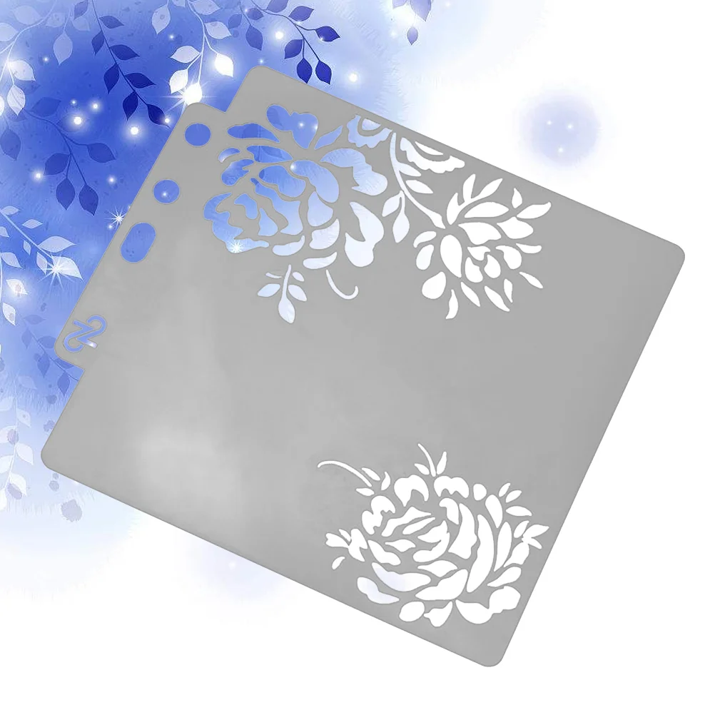 

1 pc Drawing Stencil Hollow Out Painting Stencils for Craft Cake Decor Scrapbooking