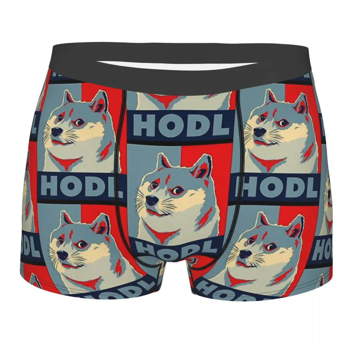 

DogeCoin Bitcoin Virtual Currency Underpants Homme Panties Man Underwear Ventilate Shorts Boxer Briefs