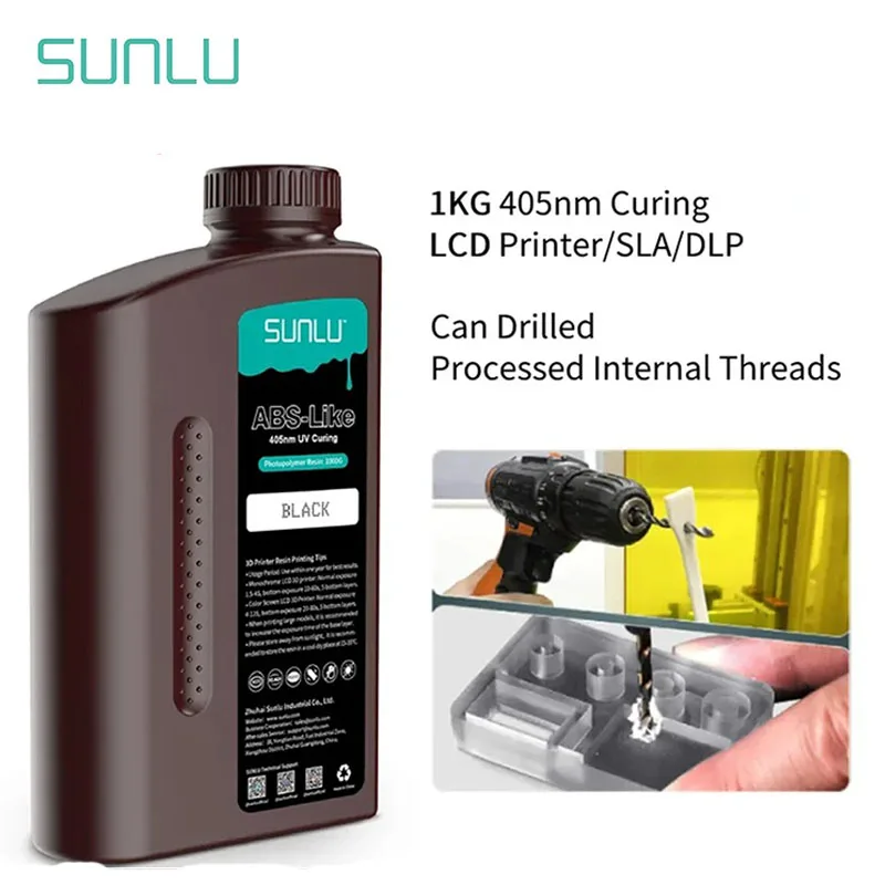 SUNLU УФ-смола 405 нм похожий из АБС-пластика фотополимерный ЖК-принтер жидкость 1 кг