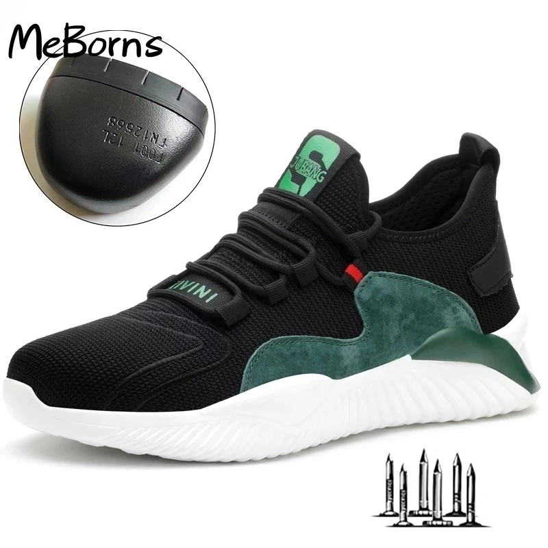 

Men Women Work Shoes Steel Toe Cap Safety Boots European Standard Anti-smash Anti-puncture Sport Shoes Safety Shoes