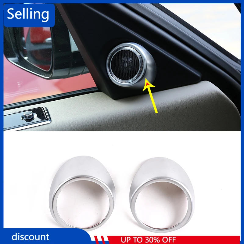 

For 2018-2020 Land Rover Range Rover Vogue Car Horn Ring ABS Decorative Frame Audio Ring Horn Protection Frame Car Adorn fast