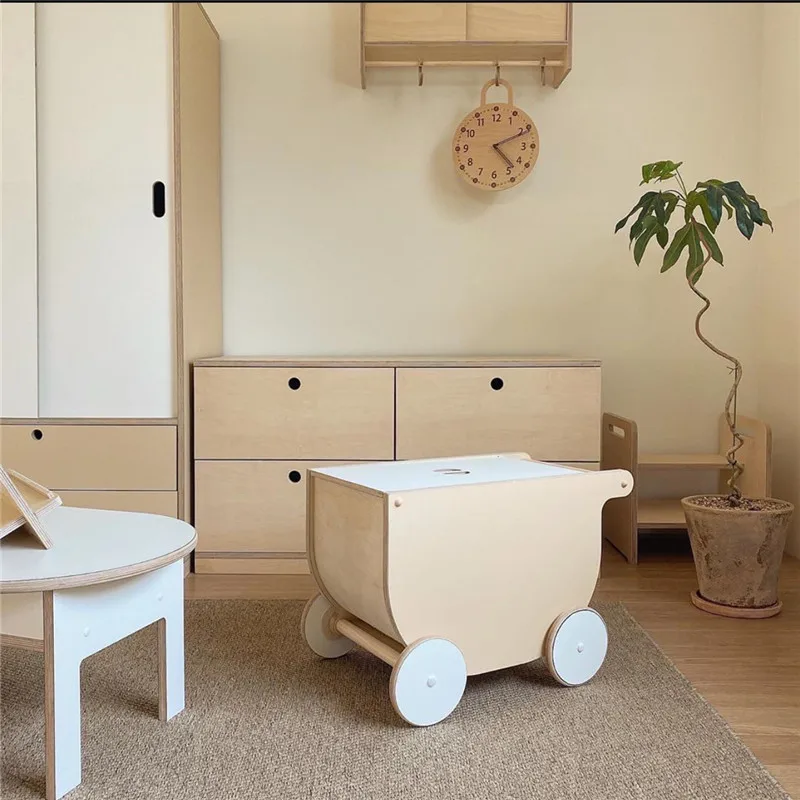 Настенные часы в скандинавском стиле деревянные беззвучные домашние украшения