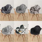 Чехол на кресло, эластичный из спандекса с принтом, 124 шт.