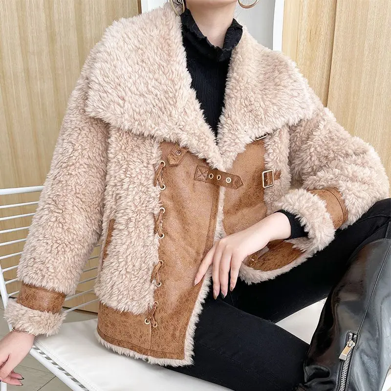 Women's Real Fur Jacket Winter Warm Turn-down Collar Fashion Thick Outerwear Ladies Natural Classic Mink Fleece Coat Jacket G341