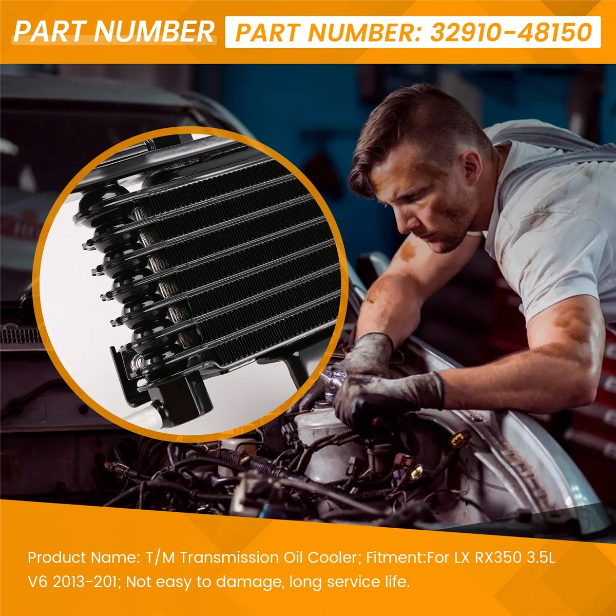 Радиатор масляного радиатора трансмиссии T/M для Toyota Lexus Rx350 3.5l V6 2013-2015 масляный