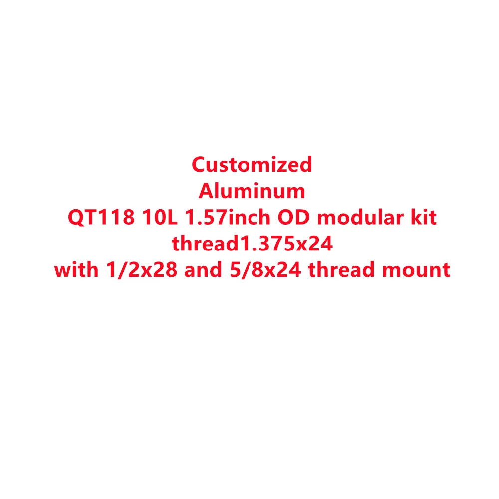 

QT118 10inch 1.57 OD aluminum tube cup 1/2x28 5/8x24 kit for car engine oil cleaning device