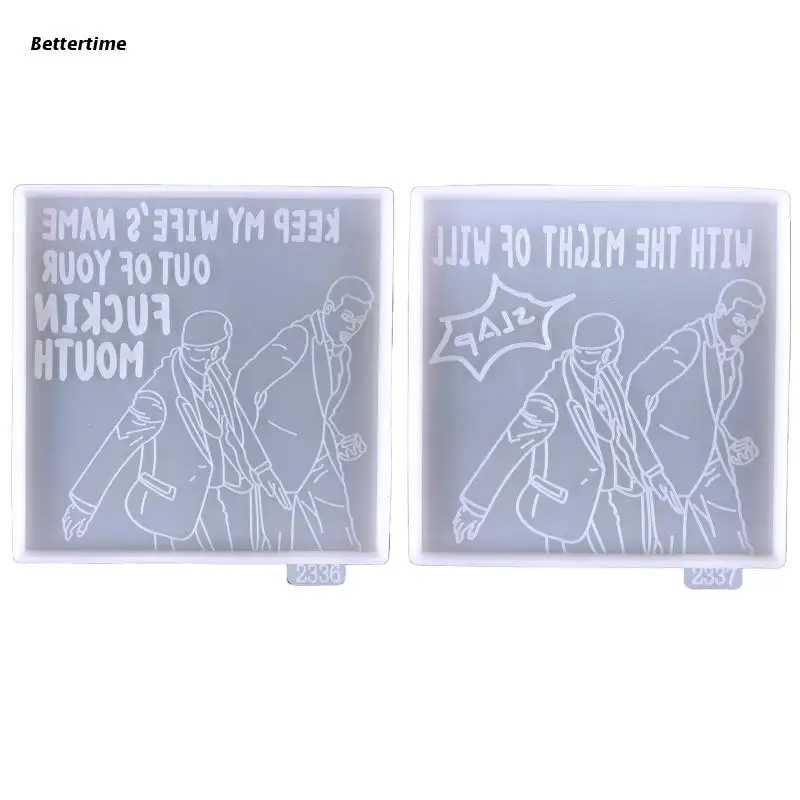 

B36D Coaster Silicone Resin Moulds Tray Casting Moulds Cup Mat Epoxy Casting Mold for Home Party Crafts Decorations Making