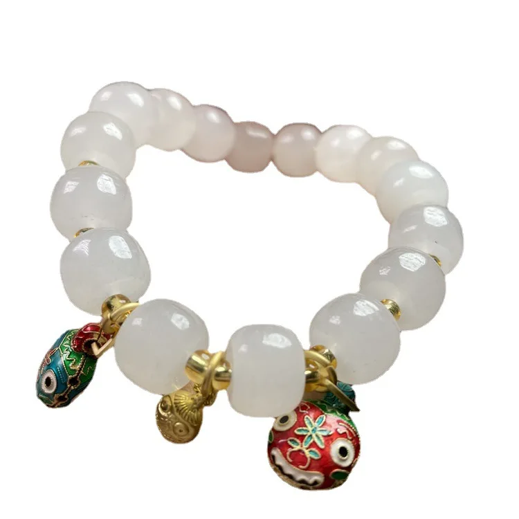 

Natural Golden Silk Jade Bracelet Enamel Charms Diy Jewelry Healing Bangle Men Women Real Chinese White Jades Amulet Bracelets