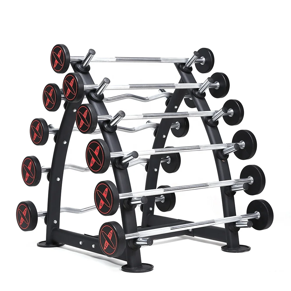 

Fitness Gym Equipment 10 Pieces Barbell Rack