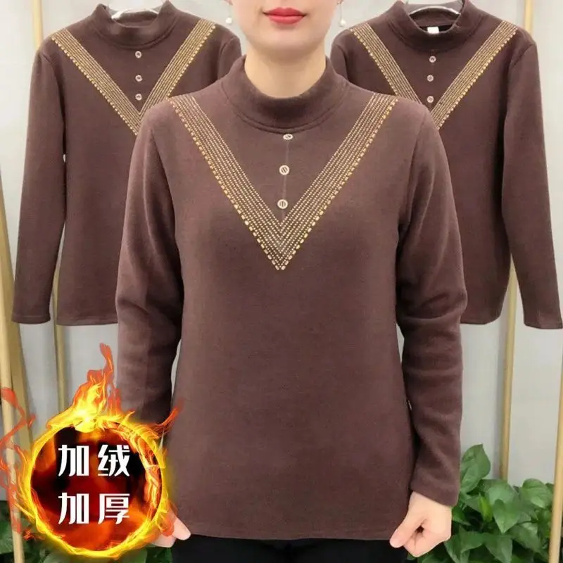 Бархатная нижняя рубашка Женская осенне-зимняя Двусторонняя немецкая бархатная