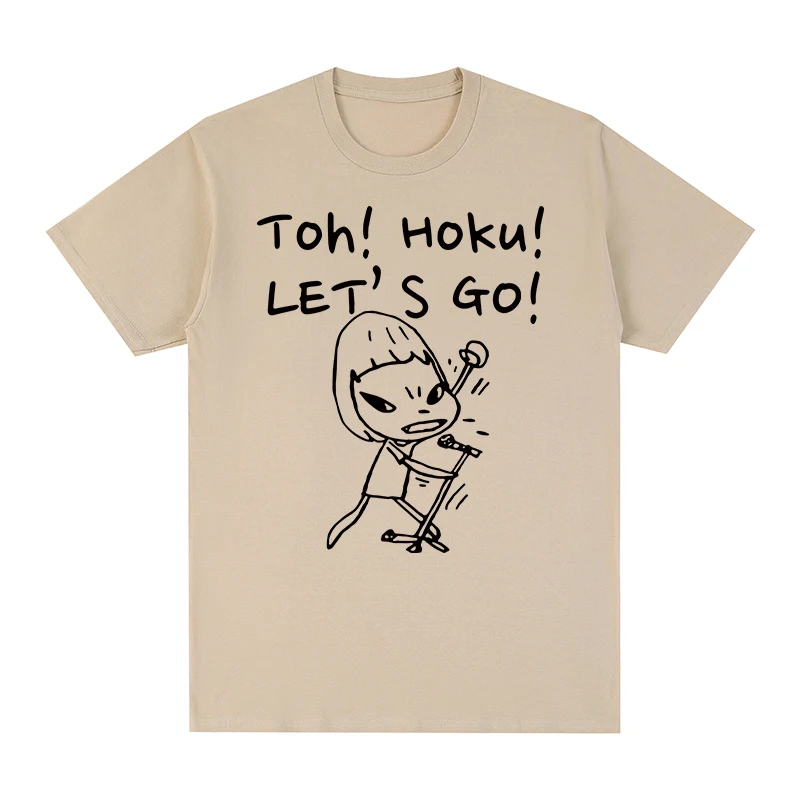 

Футболка Yoshitomo Nara Rock Go Мужская, хлопковая тенниска, новая майка, мужские топы