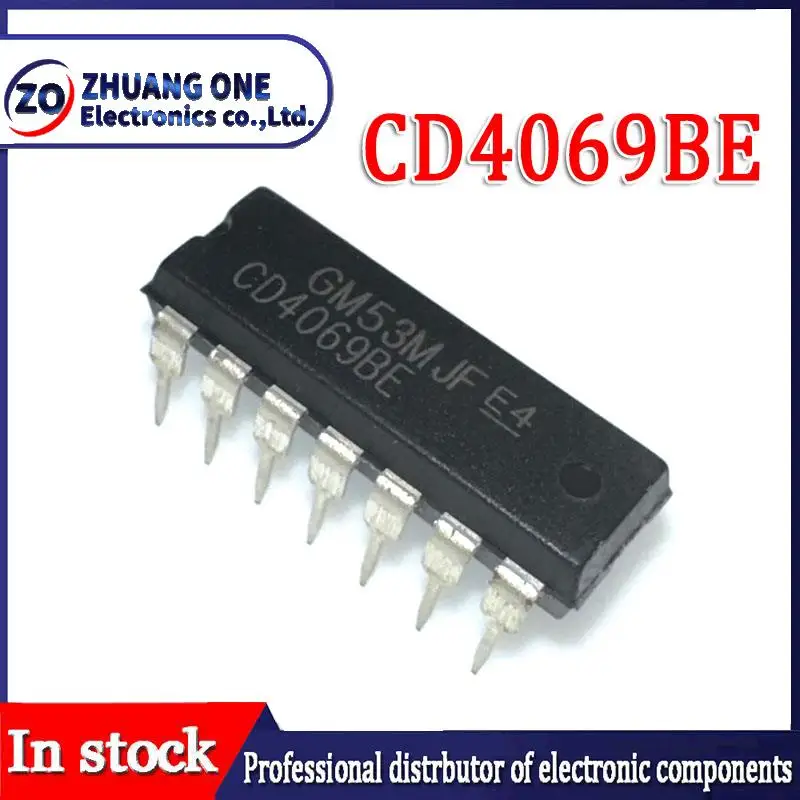 10 шт. CD4069UBE DIP14 CD4069U DIP CD4069 DIP-14 CD4069BE TC4069UBP