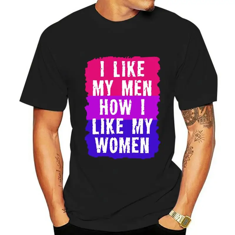 

Мне нравятся мои мужчины, как мне нравится моя женская футболка, бисексуальная рубашка с равными правами, футболка из чистого хлопка L