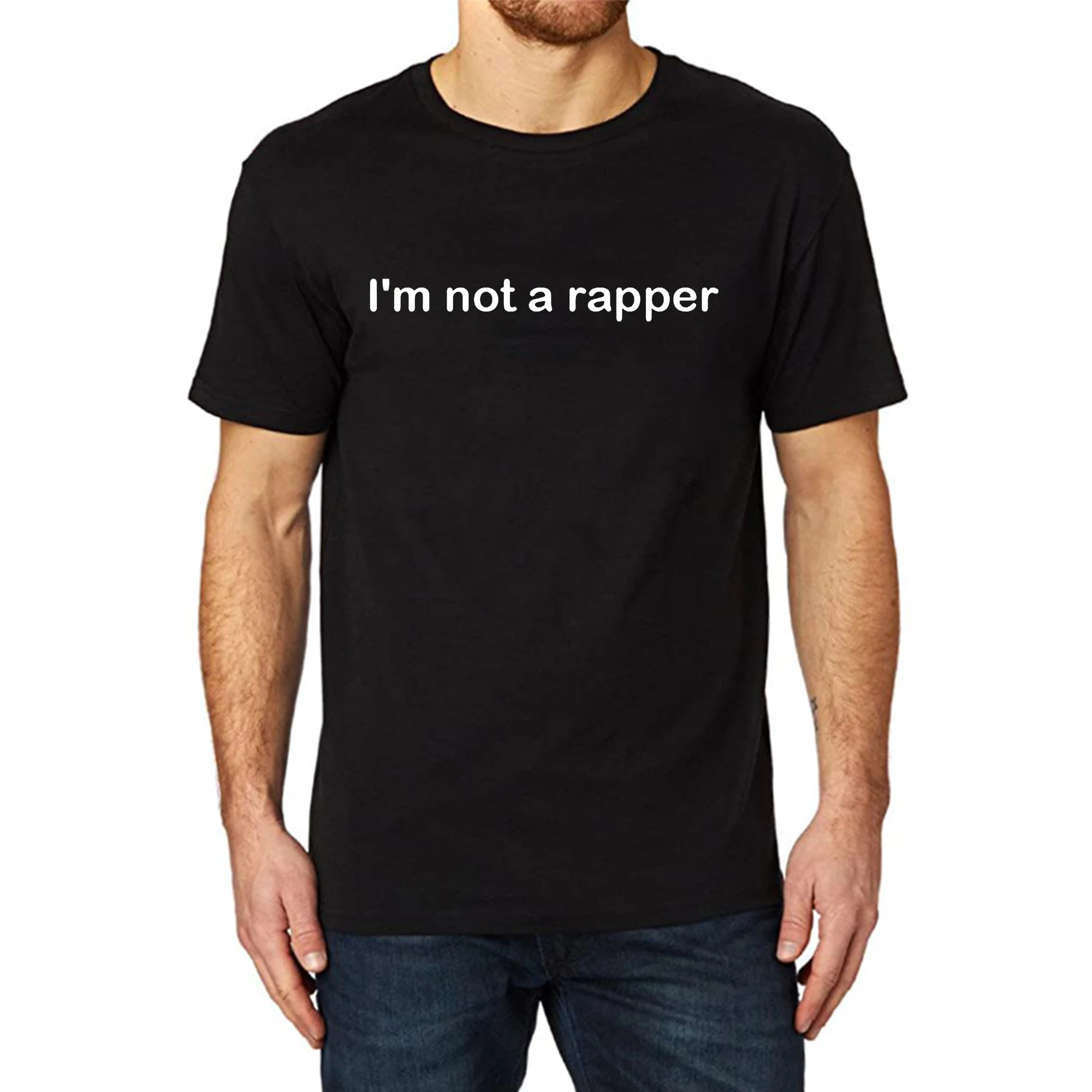 

Lyprerazy Men's I'm Not A Rapper Funny Printed T-Shirt