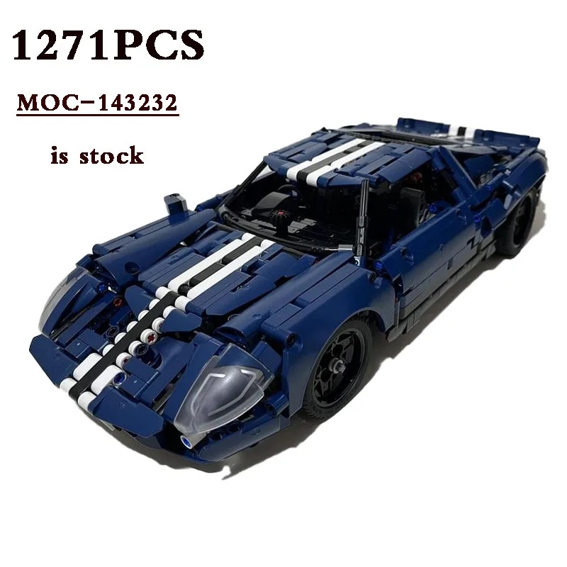 

Classic Racing MOC-143232•GT40 Mk1 Alternative Design 42154 B Building Block Toy 1271 Parts DIY Kids Fun Toy Birthday Gift