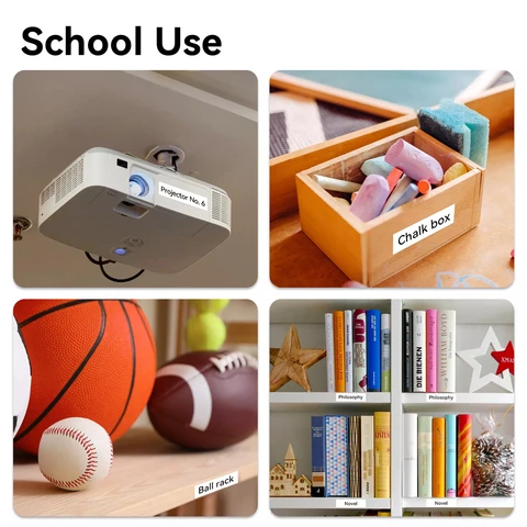 231 241 Лента для этикеток, совместимая с принтером этикеток Brother Лента для этикеток Tze-231, 9/12/18 мм, черный на белом, 231 221, ламинированные ленты