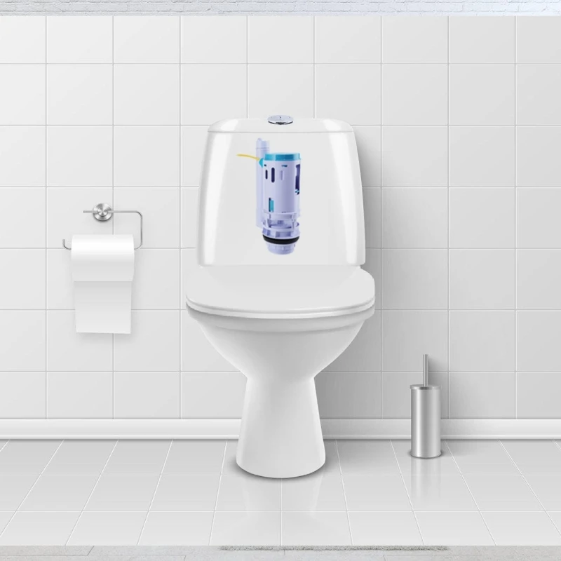 Высокоэффективный механизм смыва для унитаза комплект двойного действия с