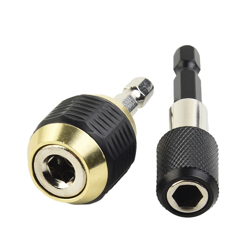 

2pcs 1/4" Hex Shank Quick Coupling 50/60mm Drill Chuck Driver Quick Change Convertor Adapter For Electric Drill Chucks