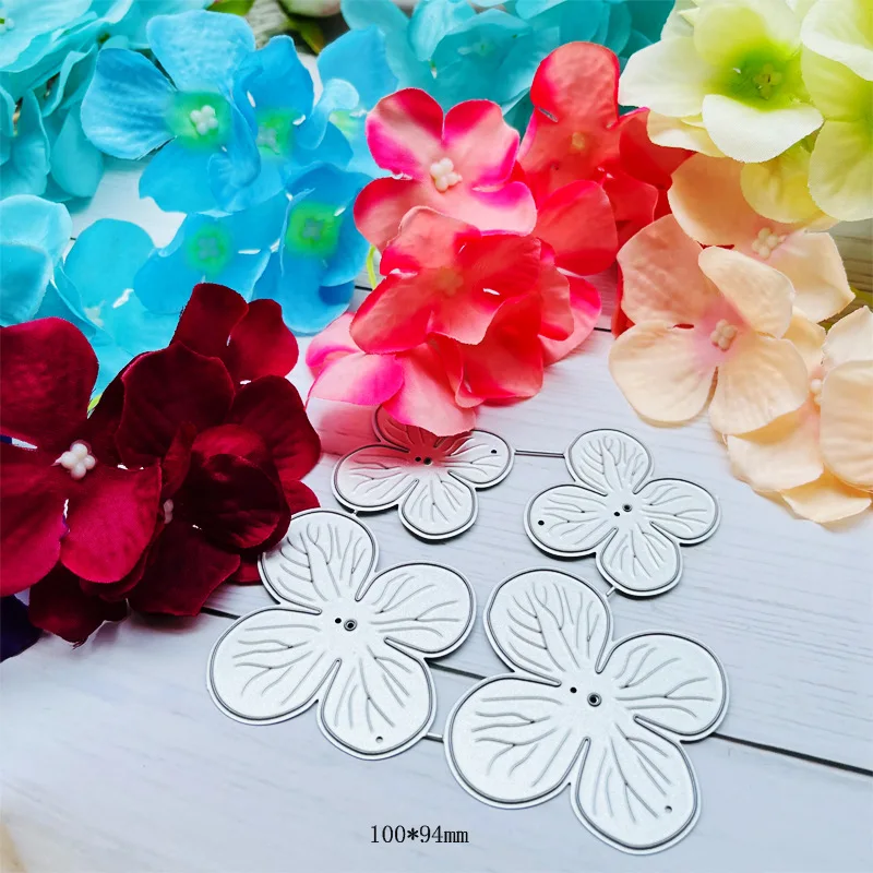 

4pcs/set Flower New Metal Cutting Dies Cut Molds Stencil Scrapbooking Embossing Folder for Album Decor DIY
