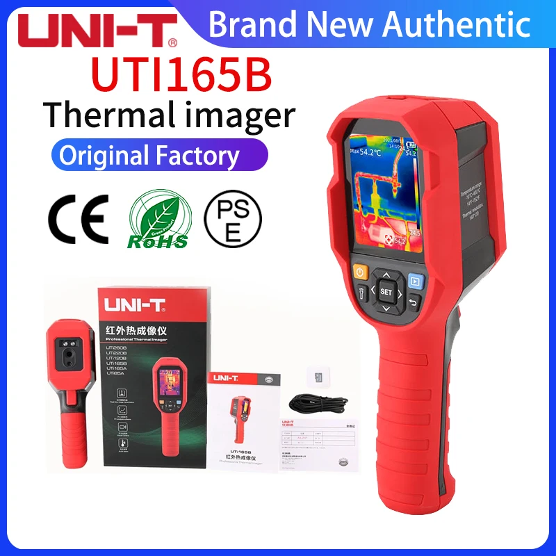 

UNI-T UNI-T Handheld Industrial Infrared Thermal Imager UTi165B Temperature Thermal Imaging Camera IP65 19200 Pixel thermometer