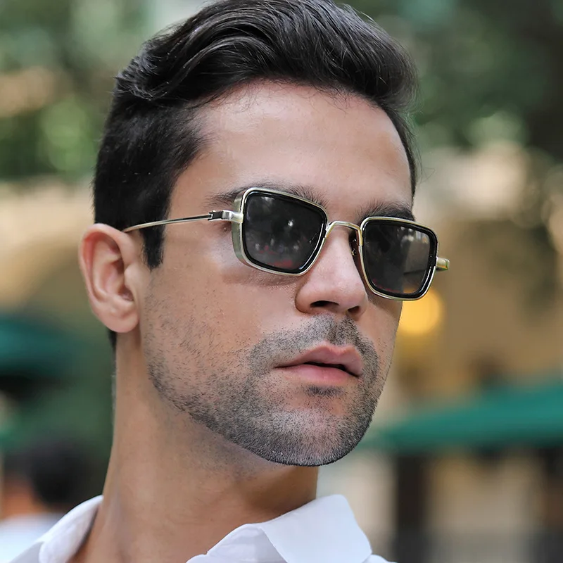 

Fashion Men Driving Glasses Goggle Summer Style Gradient Metal Sunglasses Vintage Pilot Sun Glasses Punk Oculos De Sol UV400