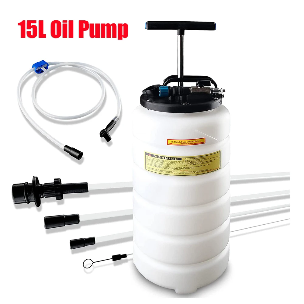 

Pneumatic/Manual Oil Extractor Pump for Automobile Fluids Vacuum Evacuation for Engine Brake Gear Oil Water 15L