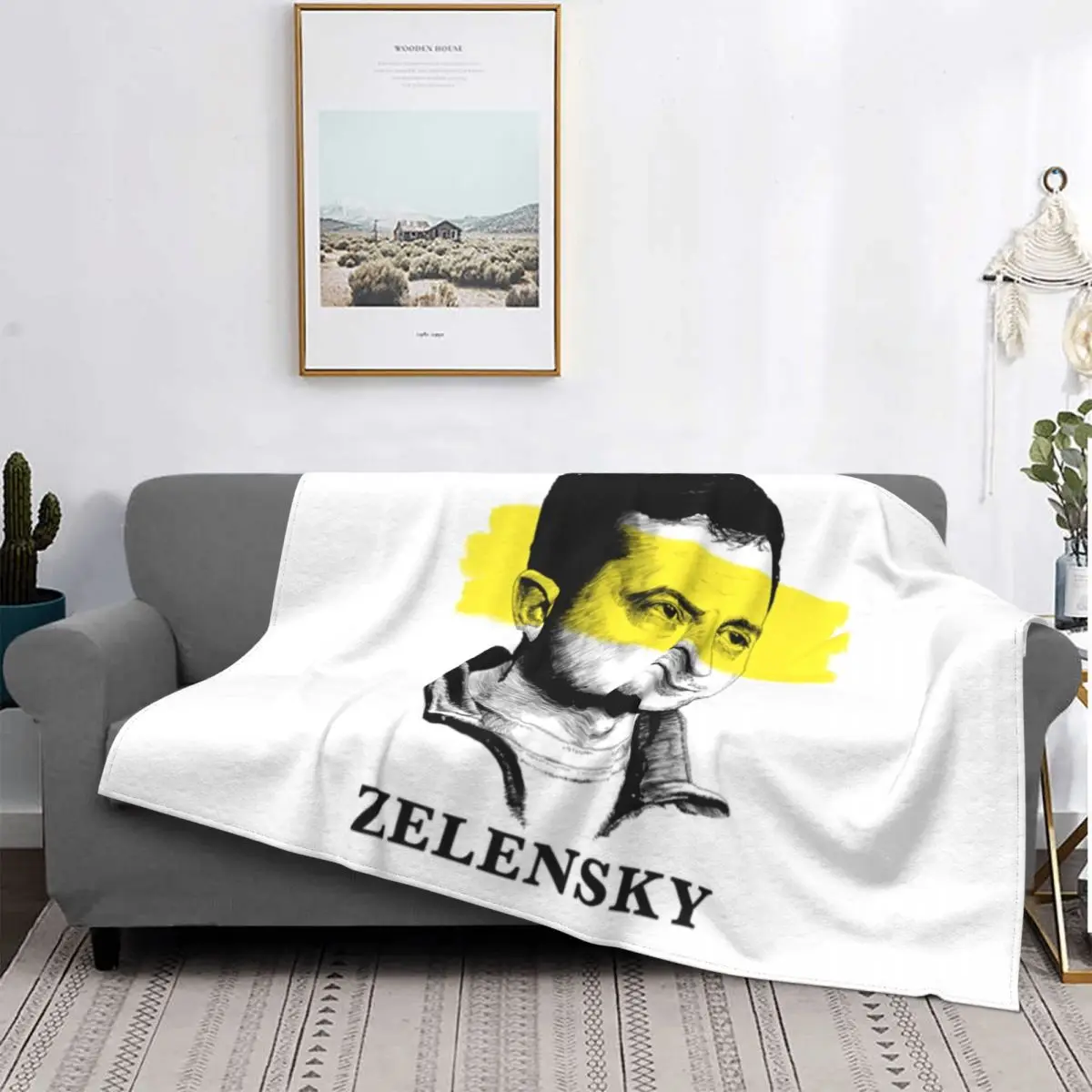 

You Will See Our Faces Not Our Backs Blanket Soft Fleece Flannel Volodymyr Zelensky Throw Blankets for Sofa Bed