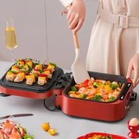 multifunctional cooking pot household electric hot pot barbecue frying roasted steaming baking electric cooker machine