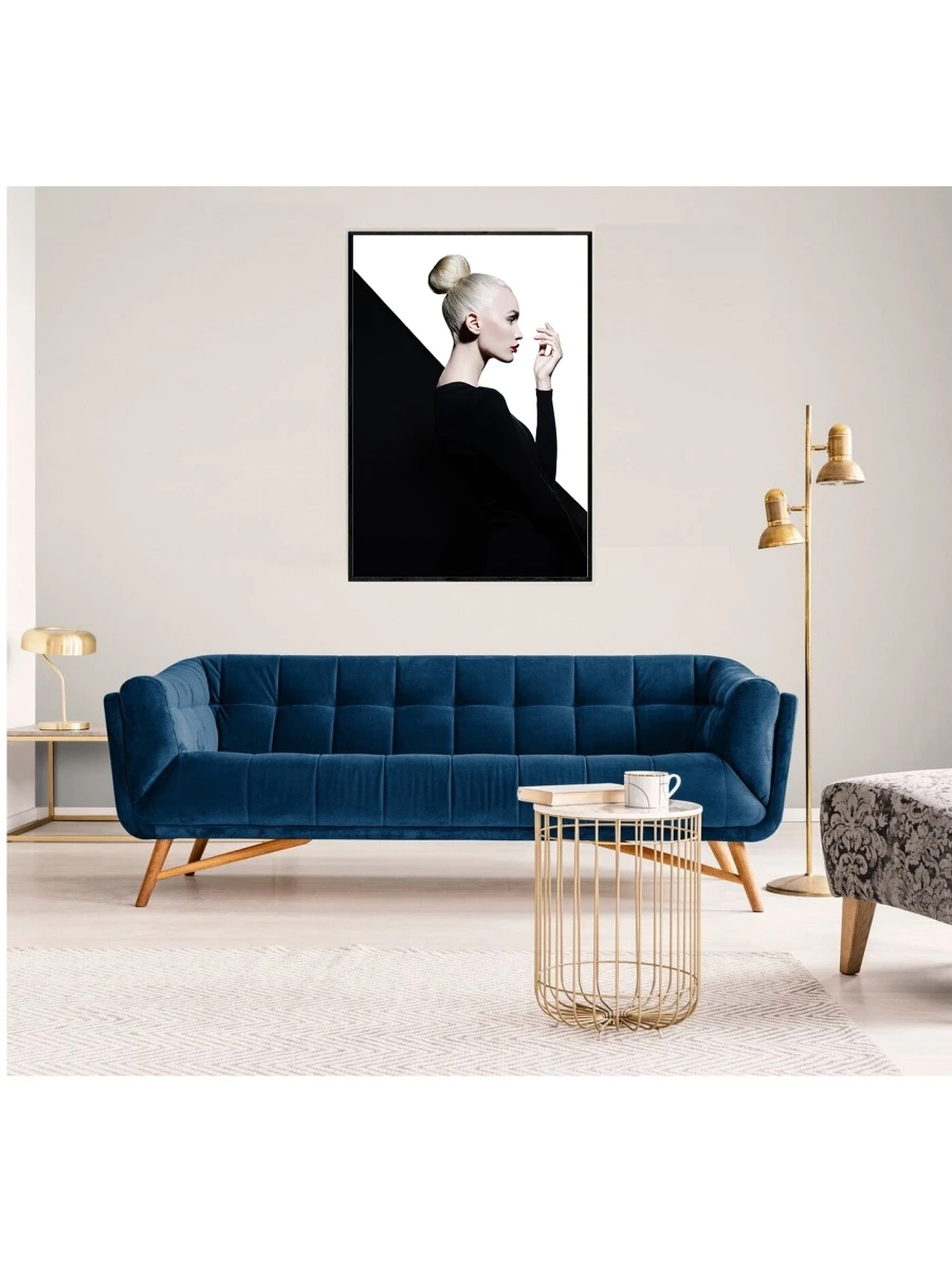 Постер / Плакат Картина - Женщина в черном платье |