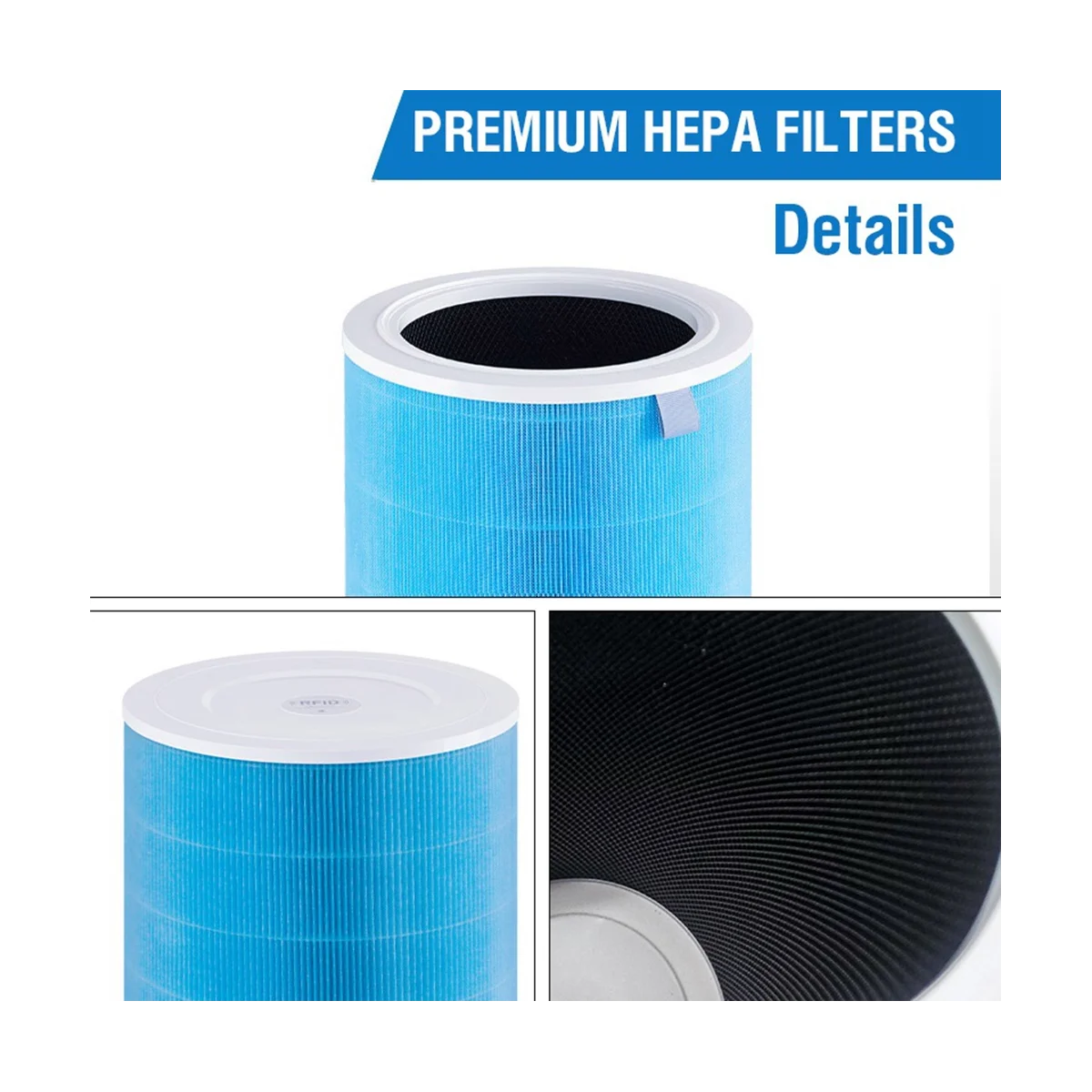 Фильтр для очистителя воздуха Xiaomi Mi сменный Углеродный HEPA Mijia 2 2C 2H 2S 3 3C 3H Pro