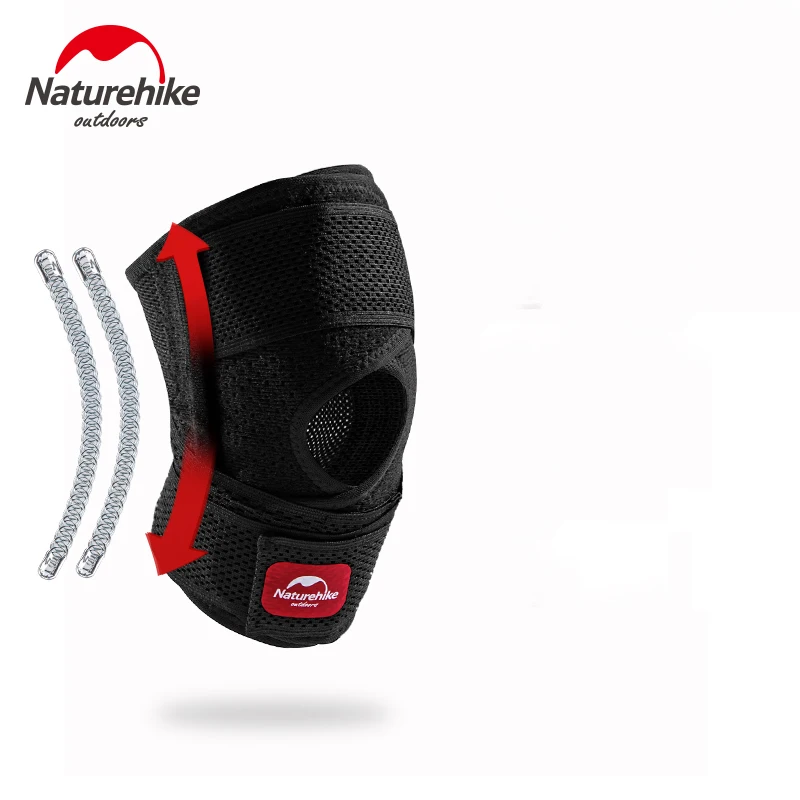 

Наколенники Naturehike регулируемые спортивные для мужчин и женщин, тонкий бандаж на колено для баскетбола, бега